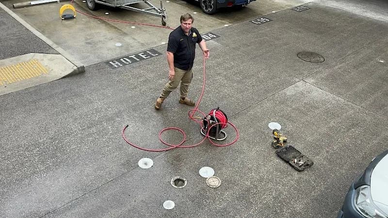 Blocked drain clearing and inspection